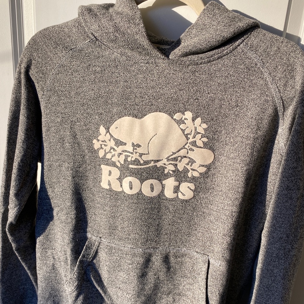 Roots Canada Classic Beaver Logo - Hooded Sweatshirt M